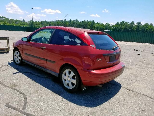 3FAFP31381R135539 - 2001 FORD FOCUS ZX3 RED photo 3