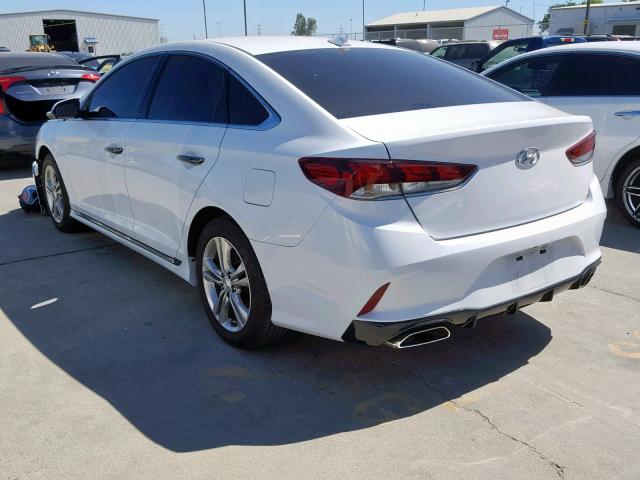 5NPE34AF9JH651588 - 2018 HYUNDAI SONATA SPO WHITE photo 3