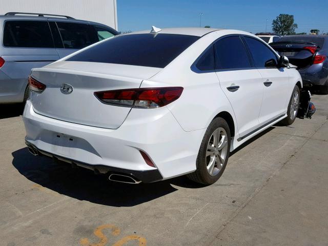 5NPE34AF9JH651588 - 2018 HYUNDAI SONATA SPO WHITE photo 4