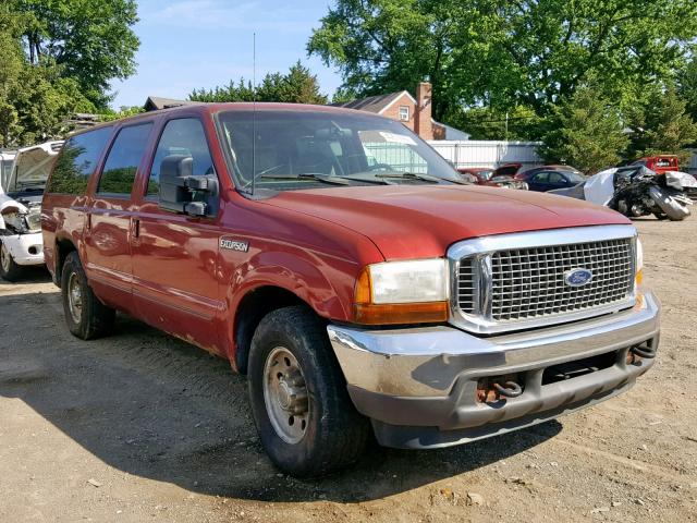 1FMNU40S3YEC71938 - 2000 FORD EXCURSION RED photo 1