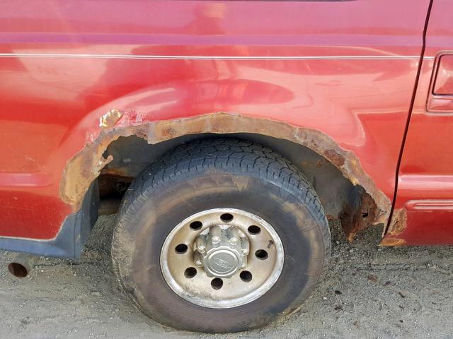 1FMNU40S3YEC71938 - 2000 FORD EXCURSION RED photo 9