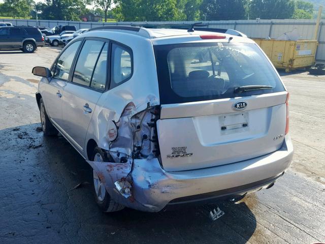 KNAFG526X77112114 - 2007 KIA RONDO LX SILVER photo 3