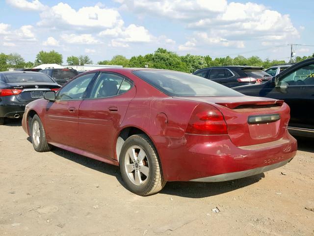 2G2WP522851179552 - 2005 PONTIAC GRAND PRIX MAROON photo 3