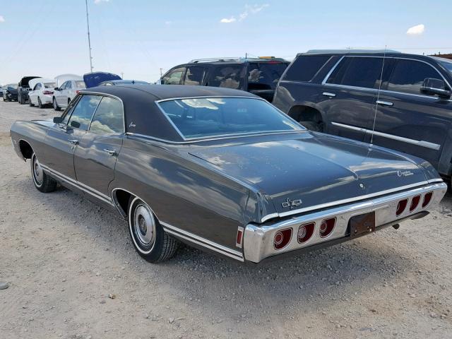 166398R145795 - 1968 CHEVROLET CAPRICE LS GREEN photo 3