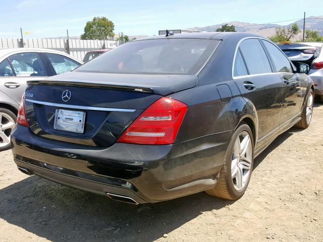 WDDNG7DBXDA515356 - 2013 MERCEDES-BENZ S 550 BLACK photo 4