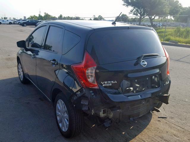 3N1CE2CP2FL368083 - 2015 NISSAN VERSA NOTE BLACK photo 3