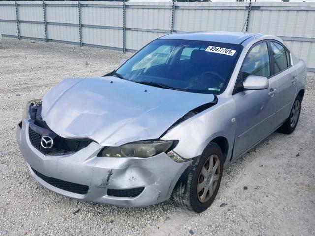 JM1BK12F961482979 - 2006 MAZDA 3 I SILVER photo 2