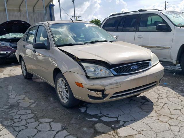 1FAFP34N27W280613 - 2007 FORD FOCUS ZX4 GOLD photo 1