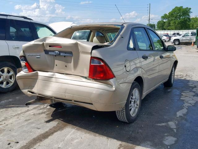 1FAFP34N27W280613 - 2007 FORD FOCUS ZX4 GOLD photo 4