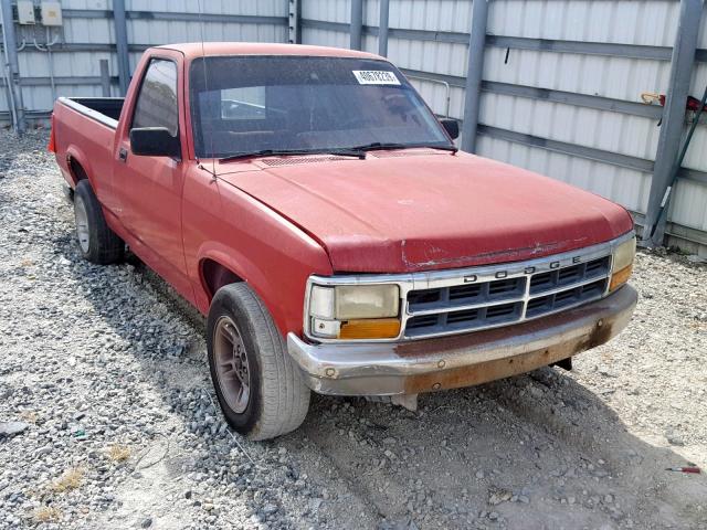 1B7FL26XXNS599048 - 1992 DODGE DAKOTA RED photo 1