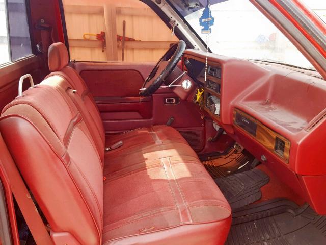 1B7FL26XXNS599048 - 1992 DODGE DAKOTA RED photo 5