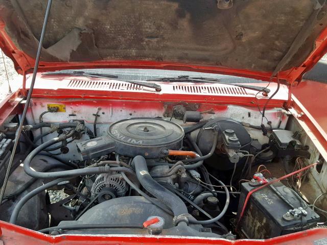 1B7FL26XXNS599048 - 1992 DODGE DAKOTA RED photo 7