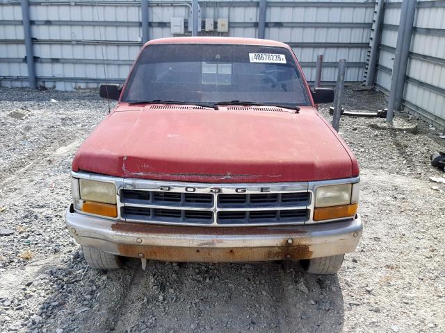 1B7FL26XXNS599048 - 1992 DODGE DAKOTA RED photo 9