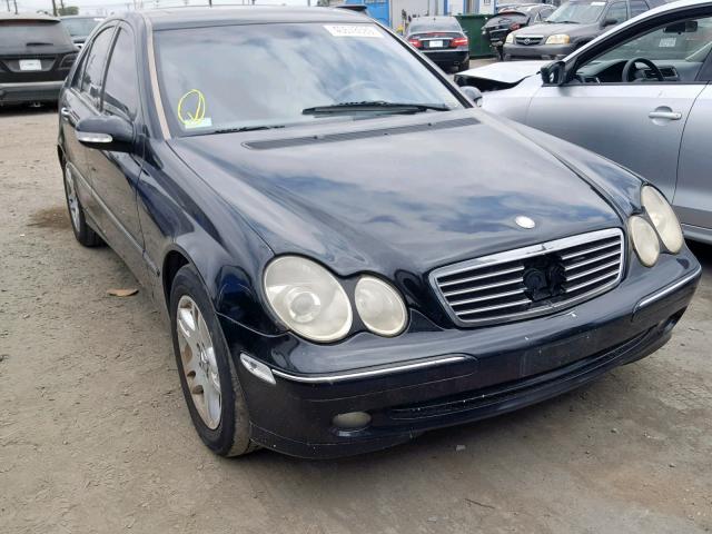 WDBRF61J02F180434 - 2002 MERCEDES-BENZ C 240 BLACK photo 1