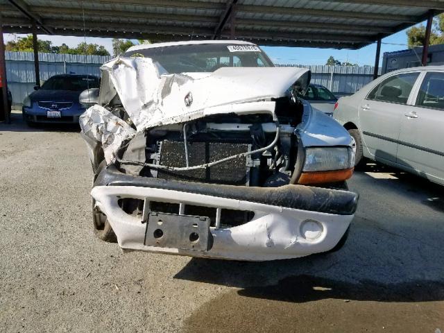 1B7FL26X8YS759884 - 2000 DODGE DAKOTA WHITE photo 10