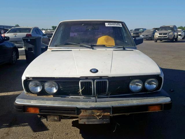 WBADK8301D9206738 - 1983 BMW 528 E AUTO WHITE photo 9