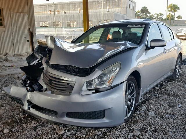 JNKBV61E07M701582 - 2007 INFINITI G35 SILVER photo 2