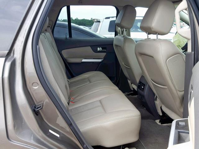 2FMDK3JC5CBA80237 - 2012 FORD EDGE SEL GRAY photo 6