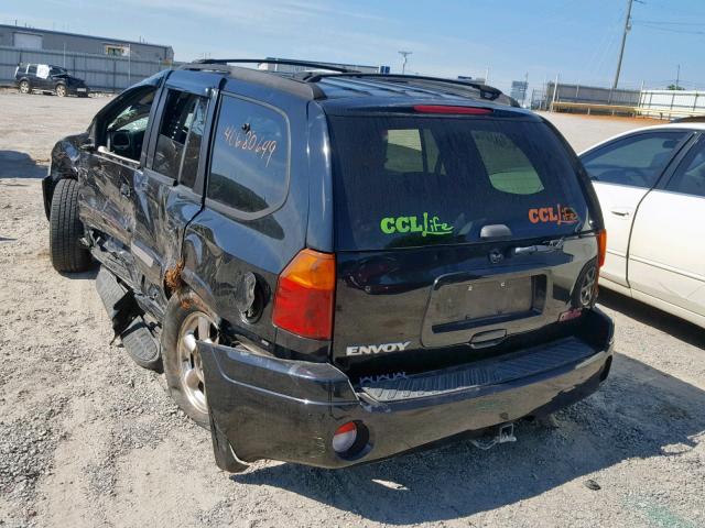 1GKDS13S722513904 - 2002 GMC ENVOY BLACK photo 3