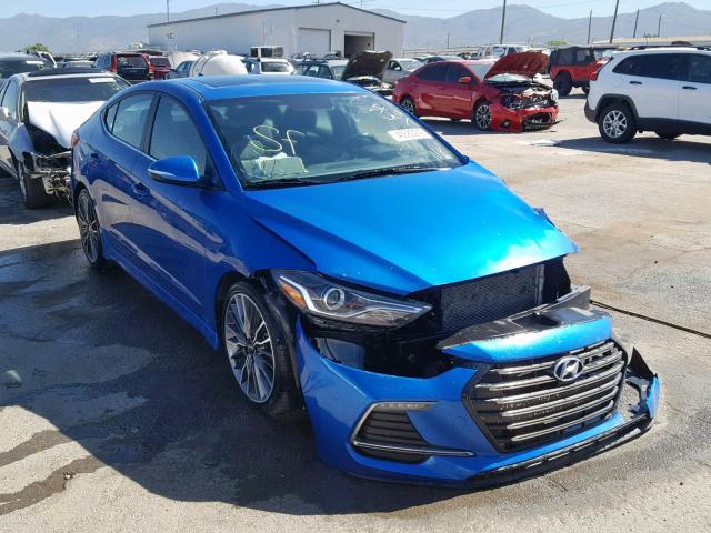 KMHD04LB9JU521830 - 2018 HYUNDAI ELANTRA SP BLUE photo 1