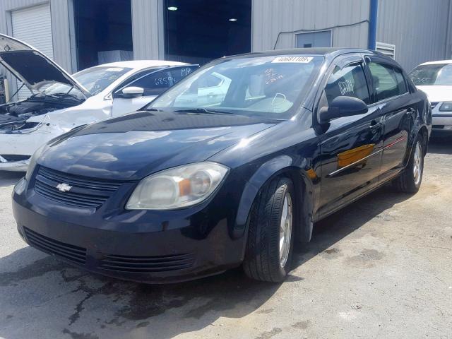 1G1AF5F57A7167685 - 2010 CHEVROLET COBALT 2LT BLACK photo 2