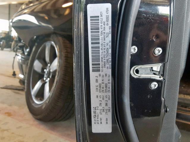 1C6RR6LT7KS540594 - 2019 RAM 1500 CLASS BLACK photo 10