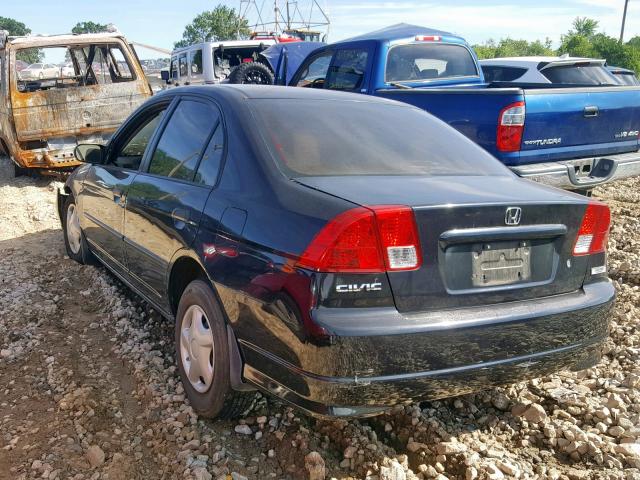 2HGES16325H573428 - 2005 HONDA CIVIC DX V BLACK photo 3