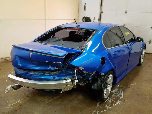 6G2ER57719L222254 - 2009 PONTIAC G8 BLUE photo 4