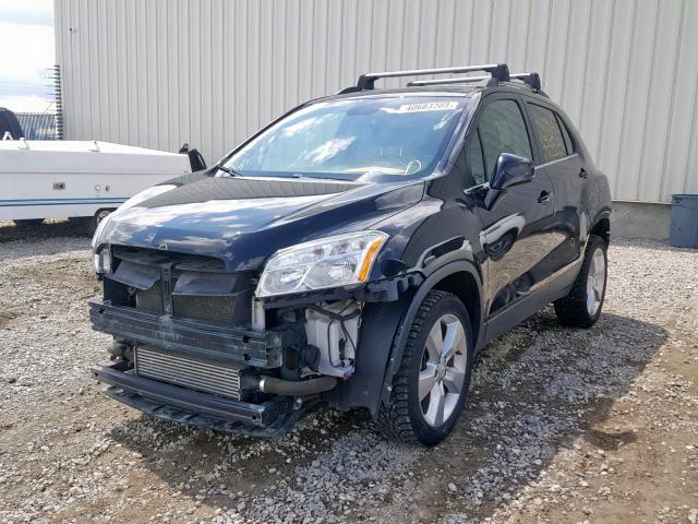 3GNCJSSB2EL188431 - 2014 CHEVROLET TRAX LTZ BLACK photo 2