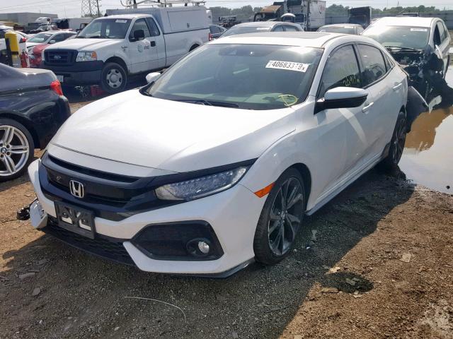 SHHFK7H99JU236499 - 2018 HONDA CIVIC SPOR WHITE photo 2