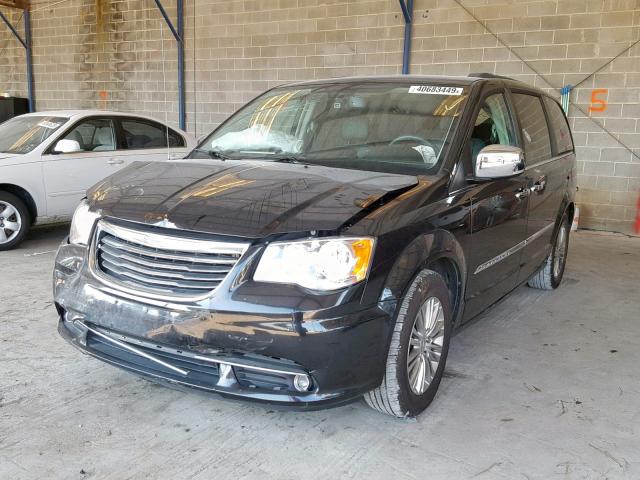 2C4RC1CG3DR595886 - 2013 CHRYSLER TOWN & COU BLACK photo 2