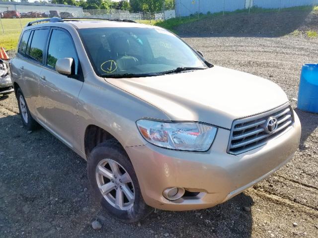 5TDJK3EH8AS040792 - 2010 TOYOTA HIGHLANDER GOLD photo 1