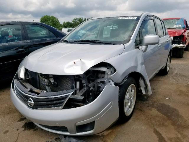 3N1BC1CPXAL446470 - 2010 NISSAN VERSA S SILVER photo 2