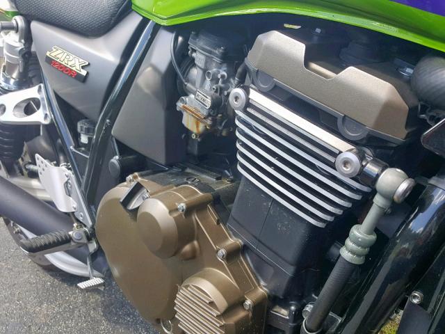 JKAZR9A191A007463 - 2001 KAWASAKI ZR1200 A GREEN photo 7