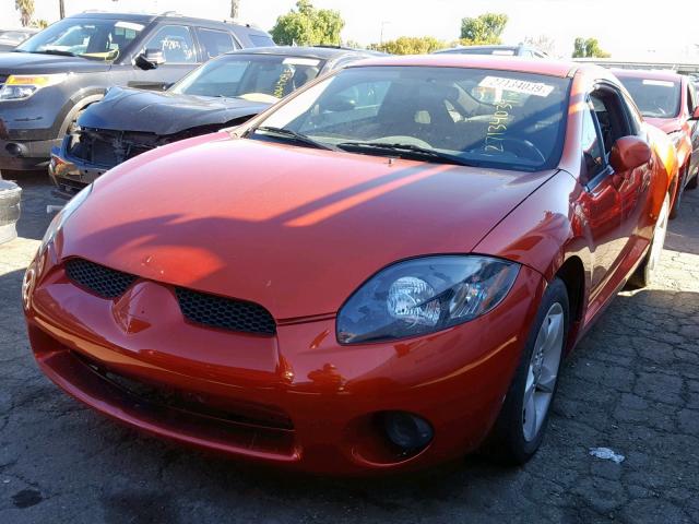 4A3AK24F17E024617 - 2007 MITSUBISHI ECLIPSE GS ORANGE photo 2