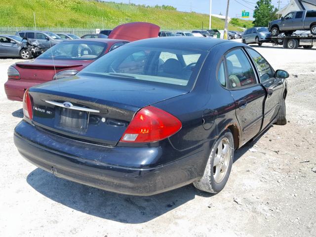 1FAFP55U32A172282 - 2002 FORD TAURUS SES BLACK photo 4