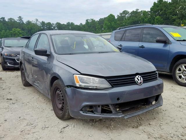 3VW2K7AJ3CM367458 - 2012 VOLKSWAGEN JETTA BASE GRAY photo 1