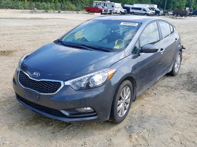 KNAFX4A8XE5128013 - 2014 KIA FORTE EX GRAY photo 2