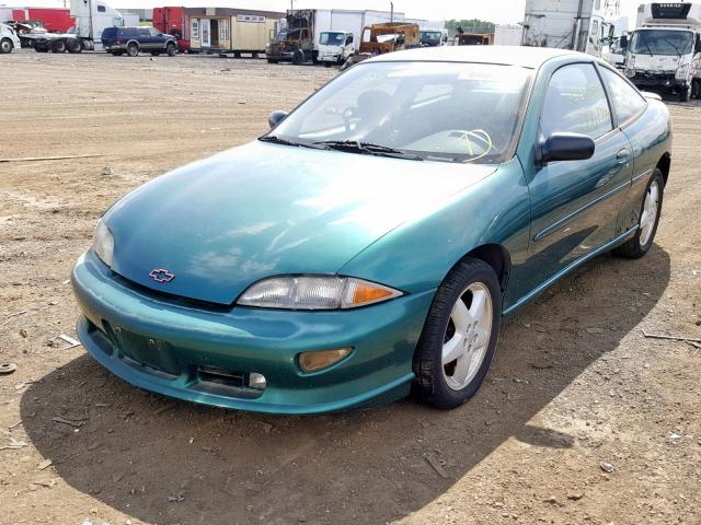 1G1JF12T2V7199480 - 1997 CHEVROLET CAVALIER Z GREEN photo 2