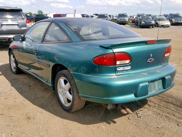 1G1JF12T2V7199480 - 1997 CHEVROLET CAVALIER Z GREEN photo 3