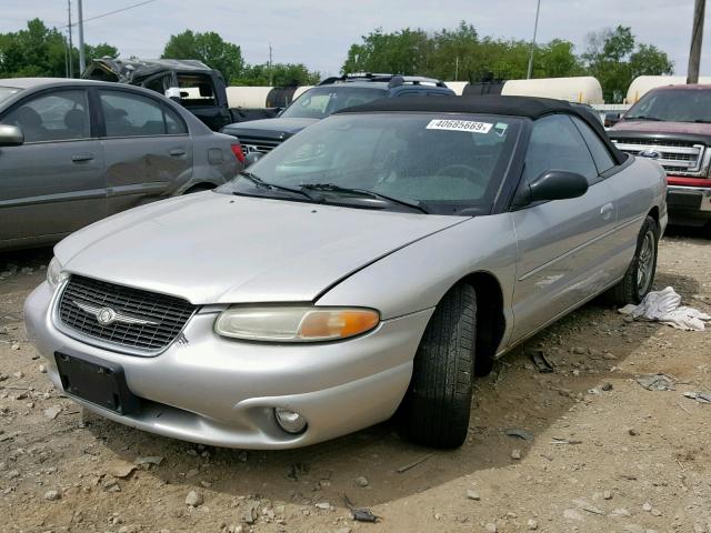 3C3EL55H5YT203025 - 2000 CHRYSLER SEBRING JX SILVER photo 2