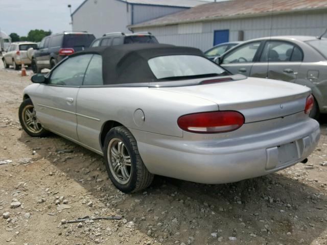 3C3EL55H5YT203025 - 2000 CHRYSLER SEBRING JX SILVER photo 3