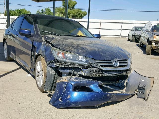 1HGCR2F80DA173742 - 2013 HONDA ACCORD EXL BLUE photo 1