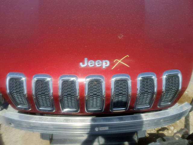 1C4PJMCS7EW297756 - 2014 JEEP CHEROKEE L RED photo 7