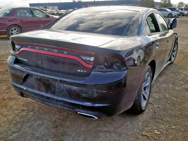 2C3CDXHG6HH562346 - 2017 DODGE CHARGER SX BLACK photo 4