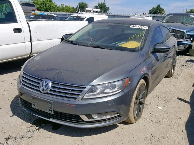 WVWHU7ANXDE509922 - 2013 VOLKSWAGEN CC LUXURY GRAY photo 2