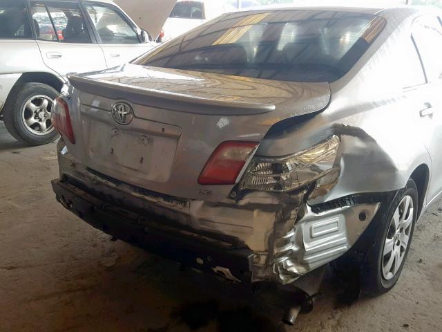 4T1BE46K67U557763 - 2007 TOYOTA CAMRY NEW SILVER photo 9