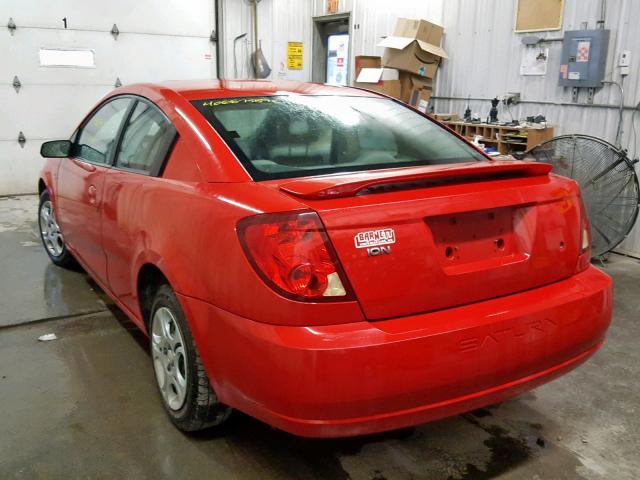 1G8AN12F54Z146872 - 2004 SATURN ION LEVEL RED photo 3
