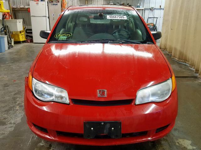 1G8AN12F54Z146872 - 2004 SATURN ION LEVEL RED photo 9