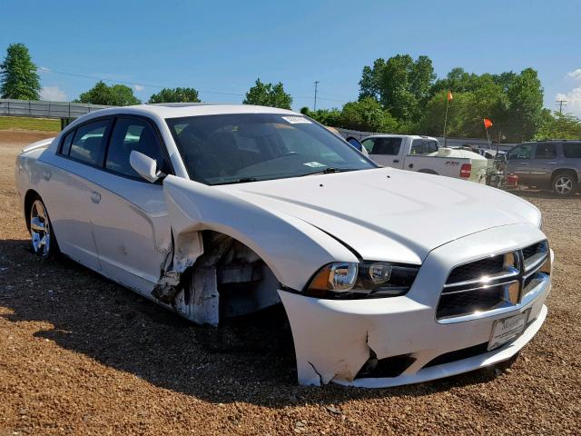 2C3CDXHG2DH615652 - 2013 DODGE CHARGER SX WHITE photo 1